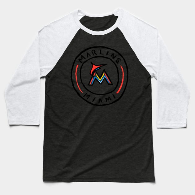 Miami Marliiiins 05 Baseball T-Shirt by Very Simple Graph